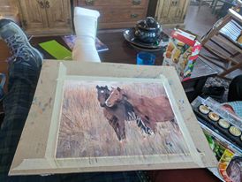 Watercolor painting, Wildlife Artist Penny Winn, Madrid New Mexico